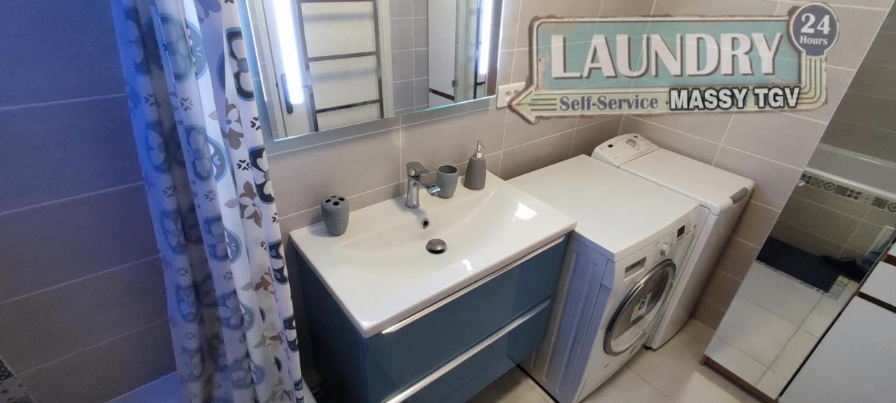 T4 Massy Tgv By Beds4Wanderlust - 80M2 Avec Terrasse Et Bureau - Proche Coulee Verte - Ideal Pro Ou Famille Екстериор снимка
